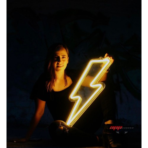Şimşek Dekoratif Neon Led Tablo, Neon Duvar Tabela